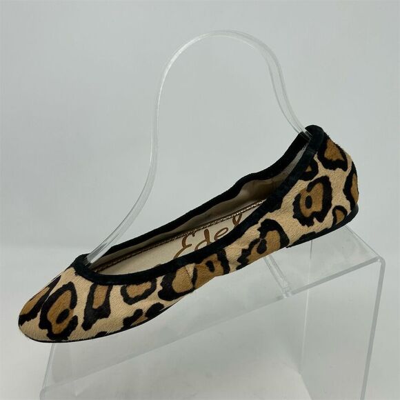Sam Edelman Women's Leopard Print Leather Ballet Flats Size 6.5 Chic Casual - Picture 4 of 14